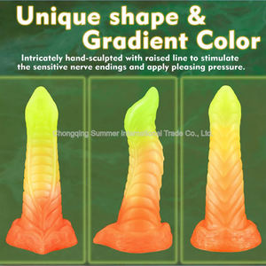 ดิลโด้ซิลิโคนแบบสั่นได้สำหรับผู้ชายและผู้หญิงมีปุ่มขนาดใหญ่ที่เสียบก้นแบบนุ่มสำหรับทวารหนัก - Product Image 4