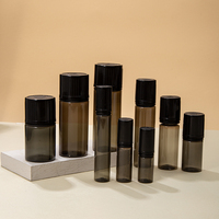 Bouteilles en plastique PET d'injection de sous-remplissage 10ml 30ml 100ml 120ml petit flacon compte-gouttes d'huile corporelle semi-transparent noir
