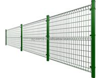 Clôture en treillis métallique 3D de haute qualité, revêtue de PVC, clôture en treillis métallique soudé galvanisé, panneau de clôture extérieur