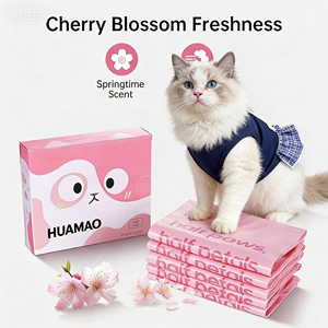 Sacs à déjections canines roses extra épais et résistants, sacs à déchets pour animaux de compagnie anti-fuites pour la promenade, les voyages et tous les animaux de toutes tailles - Product Image 2