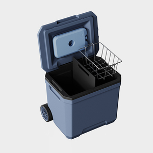 صندوق مبردات صلبة بعجلات محمول مقاوم للتسرب مع عجلات صندوق مبرد دوار مبرد بعجلات مبرد كبير - Product Image 2