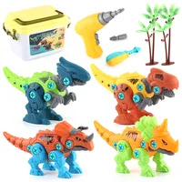 DIY Asemble bulmaca dinozor oyuncak öğrenme Take Apart oyuncaklar elektronik matkap eğitici oyuncaklar çocuklar için