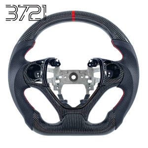 Volante Deportivo de Cuero y Fibra de Carbono para Honda Civic 9na Generación 9 Si FB FG LX EX, Interior 2012-2015 - Product Image 1