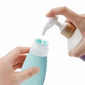 Bouteilles de voyage portables en silicone, tubes en silicone compressibles anti-fuite, contenants de toilette de voyage, accessoires de voyage - Product Image 4