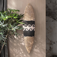 Planche de surf à Texture Vintage, décoration murale en bois, salon de thé, thème d'été, Restaurant, intérieurs, tenture murale