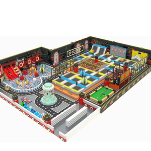 Funny Soft Biggest <b>Trampoline</b> Children Commercial Indoor Play Ground Amusement Park Jumping <b>Trampoline</b> - Product Image 1