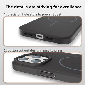 Coque de téléphone magnétique en polycarbonate rigide, protection intégrale anti-chute et antichoc 360° pour 17 Pro Max - Product Image 3