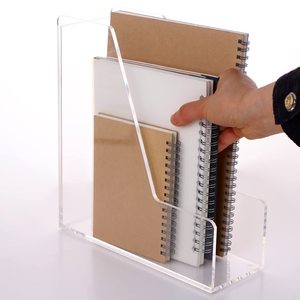 Tùy chỉnh đa chức năng dọc Tạp Chí tập tin chủ rõ ràng Acrylic bàn tổ chức Rack hiển thị Kệ Loại sản phẩm - Product Image 3
