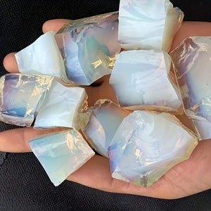 หินโอปอลขาวดิบ รูปทรงไม่สม่ำเสมอ สำหรับทำเครื่องประดับ ขายส่งจำนวนมาก เป็นมิตรกับสิ่งแวดล้อม - Product Image 4