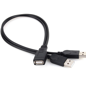 <strong>USB</strong> 2.0 AM to Y <strong>Splitter</strong> <strong>Cable</strong> with Dual Female Connectors Fast Charging &amp; Data Transfer PVC Jacket for Speakers &amp; Microphones - Product Image 2