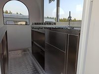 Triciclo SL-9 2025 con Dos Ventanas, Resistente al Viento y al Agua, Camión de Comida Rápida Móvil con Cocina Abierta