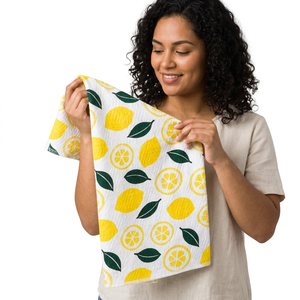 Latest Design Customizable Sublimation Printed Eco Reusable Quick-Dry Cotton Kitchen Cleaning Dish Cloth <b>Tea</b> Towel <b>Sets</b> - Product Image 1