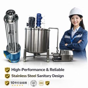 Tanque Emulsionador de Alto Cizallamiento para Salsas y Condimentos con Mezclador de Grasas Lubricantes, Calentamiento y Procesamiento al Vacío - Product Image 1