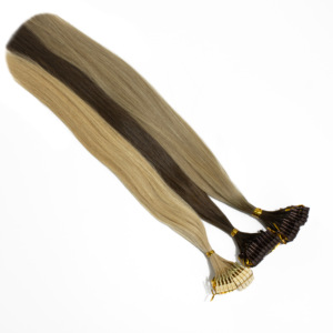 Extensión de cabello original rusa 6D de alta calidad, cutículas de doble tracción alineadas <span class=keywords><strong>sin</strong></span> nudos en el salón, extensión de cabello humano 6D - Product Image 3