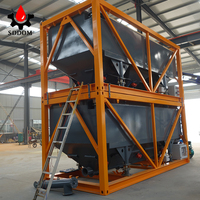 Silo di Stoccaggio per Container da 30 Tonnellate 50T Silo Orizzontale Mobile per Cemento in Vendita