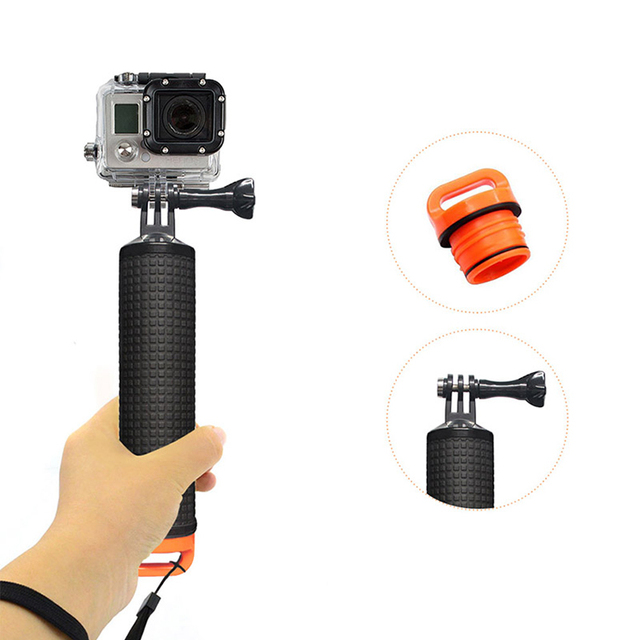 Factory Go Pro Sports Camera Waterproof Plastic Floating Hand Grip Hero 13 12 11 10 Session Handle Mount Accessories Kit