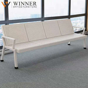 Chaise d'attente en métal à 3 places pour hôpital, clinique, aéroport, salle d'attente, banque - Product Image 4
