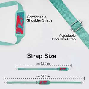 <b>Adjustable</b> <b>Strap</b> Water Bottle Carrier Bag Durable Neoprene Cooler for Stanley 40 oz Tumbler with Zipper Pocket Protective Sleeve - Product Image 4
