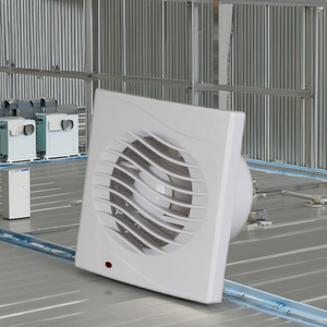 OEM/ODM 6 inch vuông nhỏ Treo Tường Nhà Tắm Thông Gió Quạt thông gió <span class=keywords><strong>DC</strong></span> điện nhà máy nhựa sản xuất hàng loạt - Product Image 6
