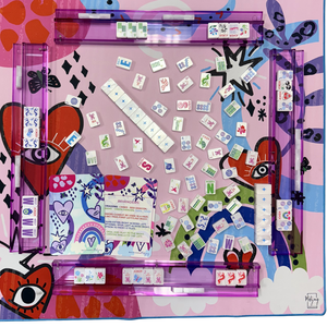 Fichas de Mahjong Personalizadas Aspen Glow, Amuletos de la Suerte, Acrílico Tallado de Doble Cara, Lujo Moderno, para Reuniones de Amigos, Venta al por Mayor y Menor - Product Image 3