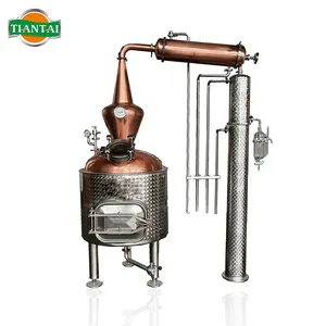 Tiantai New design Essential Oil Distillation Equipment Herb Essential Oil Distiller Extraction Machine Vodka Distillation