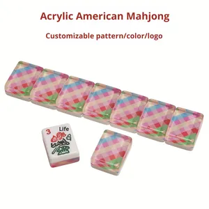 Juego de Mesa Personalizado de Dos Capas de Melamina, Texas Hold'em, Póker, Mahjong, Ajedrez, Estilo Occidental Americano, Diseño Portátil - Product Image 5