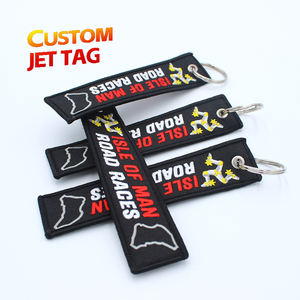 कस्टम लोगो डिजाइन क्रिस्टल एनीमे हवाई जहाज बुना हुआ कढ़ाई फ्लोटिंग फ्रेंडली कैबिन कीचेन जेट टैग - Product Image 6