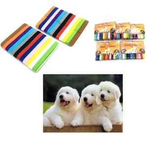 Factory hot sale customized colorful adjustable nylon hook loop soft Puppy Dog ID collar