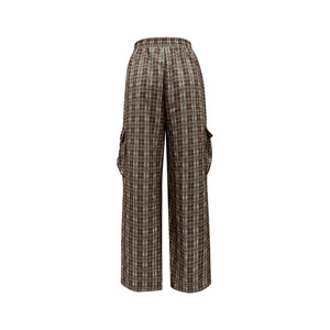 Pantalon large à carreaux de style INS européen et américain, tendance et polyvalent pour femmes - Product Image 3