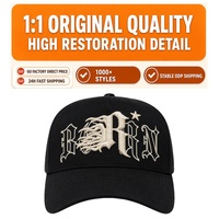 Gorras de Béisbol al por Mayor con Bordado 3D, de 5 Paneles, de Gamuza, con Forro de Satén, Estilo Rude, Fabricación de Gorras, Gorras de Béisbol Inéditas Rico Beard Baez