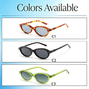 Occhiali da Sole Ovali Trendy con Logo Personalizzato per Stili di Design e Moda, Montatura Unisex in Acetato, Montature per Occhiali di Alta Qualità - Product Image 4
