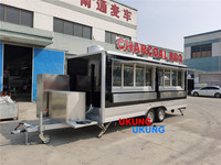 Jujiukung — remorque de nourriture pour barbecue au charbon de bois, camion de restauration rapide avec cuisine complète, à vendre en australie
