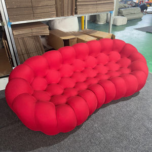 अद्वितीय डिजाइन लक्जरी लिविंग रूम फर्नीचर 3 सीटर कपड़े नीचे सोफे nordic सोफे पर - Product Image 6