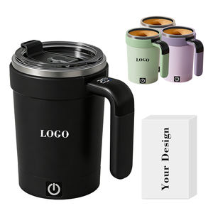 Mixeur à café rechargeable en acier inoxydable, tasse à café magnétique automatique rechargeable avec affichage LED de la température - Product Image 1