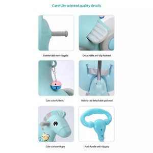 Caballito Balancín de Plástico Tres en Uno, <span class=keywords><strong>Juguete</strong></span> Anticaída para Bebés y Niños Pequeños, Regalo de Cumpleaños - Product Image 6