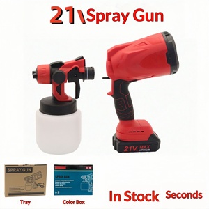 Pistolet pulvérisateur électrique à batterie lithium rechargeable rouge 21V et compatible avec les batteries Makita & Ali Recruitment - Product Image 5