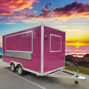 Chariot mobile à 3 roues en acier galvanisé, entièrement équipé et personnalisé, remorque alimentaire américaine couleur unie, garantie 1 an pour la vente de glaces et de produits alimentaires - Product Image 2