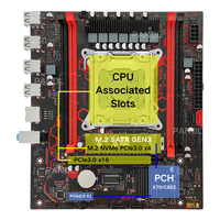 NUEVA Placa Base para PC de Escritorio X79-VG6 Micro-ATX con CPU Intel Xeon E5 2696 V2, 4 Ranuras de RAM DDR3, Placa Madre X79, TPM 2.0