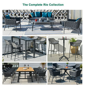 <span class=keywords><strong>Set</strong></span> di mobili da esterno in alluminio moderno in Rattan da giardino Express sofà da salotto resistenti ai raggi UV Hotel agriturismo eco-friendly - Product Image 4