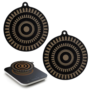Protector de Cocina Redondo de Silicona Ecológico, Protector de Placa de Inducción que Cambia de Color con Aislamiento Térmico para Cocina - Product Image 1