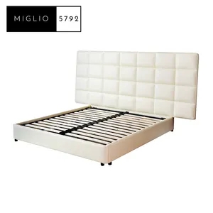MIGLIO King Size Bed White Bed Frame