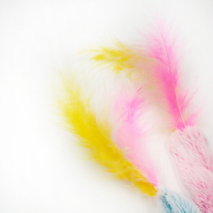 OEM ODM mainan hiburan kucing peliharaan warna-warni stik penggoda kucing elastis bahan PP aman kucing mainan mewah interaktif tongkat penggoda - Product Image 3