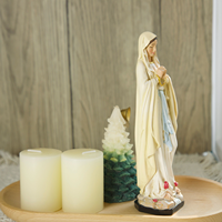 Statues religieuses catholiques en résine, miniatures chrétiennes de la Vierge Notre-Dame de Lourdes, à commander