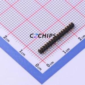 X1311WVS-17J-C18D42R1 Pin Header SMD,P=1.27mm Connector ( Pin Structure: 1x17P )( Pitch: 1.27mm )( Row Spacing: 1.27mm ) - Product Image 1