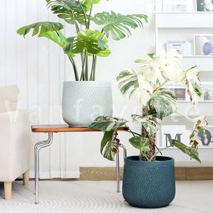 12 Inch Concrete Planters <strong>African</strong> <strong>Violet</strong> Teal Plant Pots <strong>for</strong> <strong>Sale</strong> Without Saucer - Product Image 4