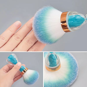 Brocha de Uñas Qianya Tiktok Ins <span class=keywords><strong>Sandclock</strong></span>, Nuevo Diseño, para Polvo de Uñas, Limpieza de Polvo, Brocha de Maquillaje para Ojos y Rostro con Diamantes de Imitación - Product Image 3