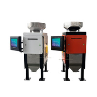 Penjualan Panas HCS100 Mini Portable Movable 50-150kg/jam Mesin Pemilah Warna CCD untuk Perhiasan dan Biji Kopi