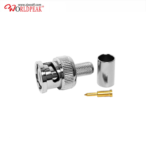 Nhà máy cung cấp <span class=keywords><strong>BNC</strong></span> Nam cắm uốn cho lmr195 RG59 <span class=keywords><strong>rg8x</strong></span> mạ H-155 nicklel Cáp RF kết nối đồng trục coax (RF) trong kho RoHS - Product Image 4