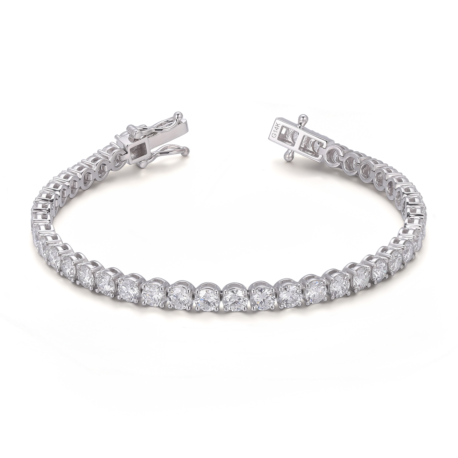 Chaîne en or 18 carats avec diamants de laboratoire