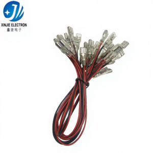 Kabel Terminal Spade Pria Merah Hitam PVC, Kabel Harness Kustom AWG & Panjang untuk Peralatan, Adaptor, LED, Koneksi Internal Mainan - Product Image 3